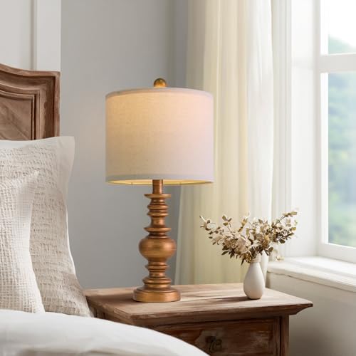 20" Antique Gold Table Lamps Set of 2 (2 Count)