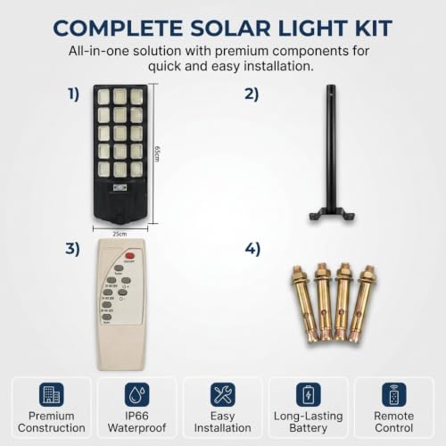 Solar Street Lights Outdoor with Motion Sensor
