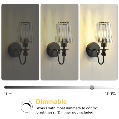 Hardwired Crystal Wall Sconces Set of 2 (2 Count)