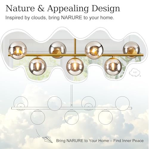 Globe Modern Sputnik Chandeliers for Dining Room Chandelier