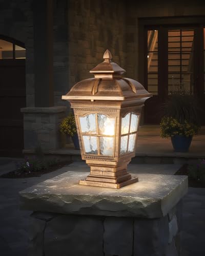 2 Packs Bronze Outdoor Post Light (2 Count)