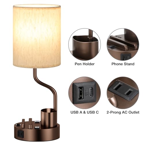 Bedside Lamps for Bedroom Set of 2 (2 Count)