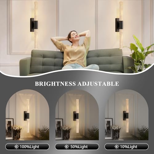 Battery Operated Wall Sconces Set of 2