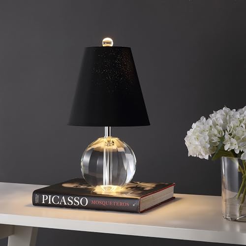 Goddard 16" Crystal Ball Orb Metal LED Table Lamp