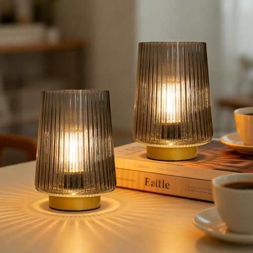 Battery Powered Lamp with Timer (2 Count)