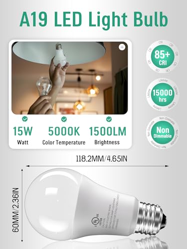 24 Pack LED Light Bulbs 100 Watt Equivalent (24 Count)