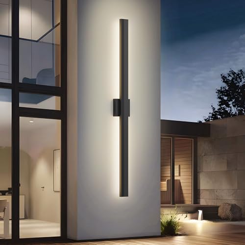 Aluminum 47 in Long Outdoor Wall Light Fixture