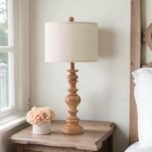 27" Light Brown Table Lamps Set of 2