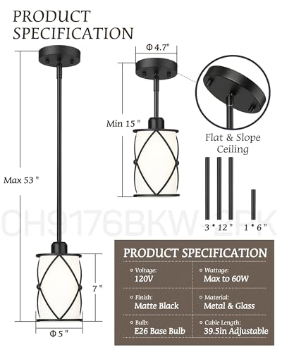 Pendant Lights Kitchen Island 3 Pack (3 Count)