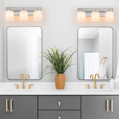 Modern Bathroom Light Fixtures Over Mirror