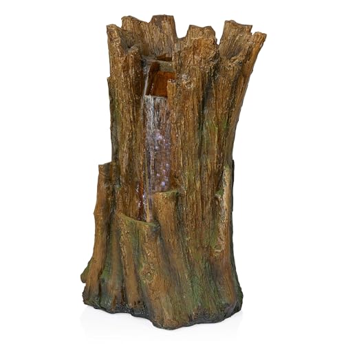 TZL294 Outdoor Tree Trunk Floor Fountain with Cool White LED Lights