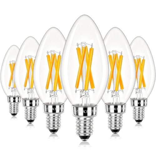 E12 LED Candelabra Bulbs 100 Watt Equivalent (6 Count)