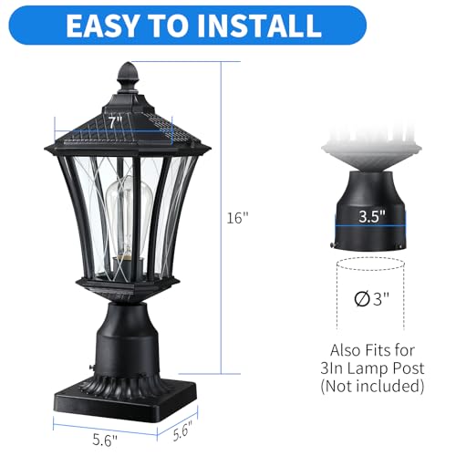 16" Outdoor Post Lights (2 Count)