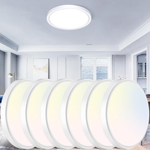 12 inch Flush Mount LED Ceiling Light Fixture (6 Count)