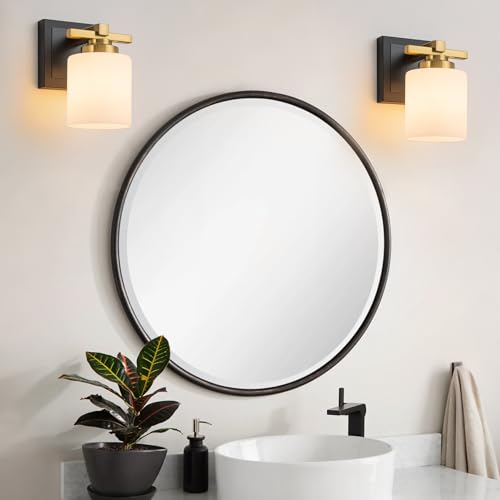 Modern Bathroom Light Fixtures Over Mirror