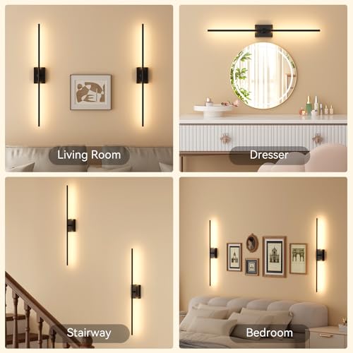 Battery Operated Wall Sconces Set of 2 (2 Count)