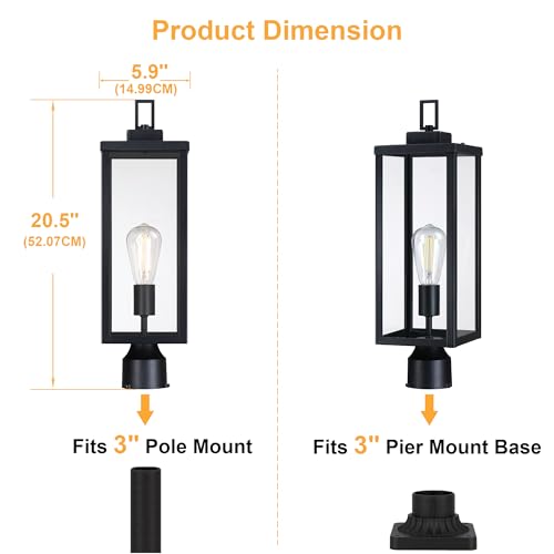 Outdoor Post Light Fixture