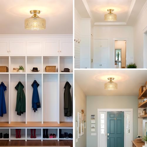 Small Semi Flush Mount Ceiling Light Fixture