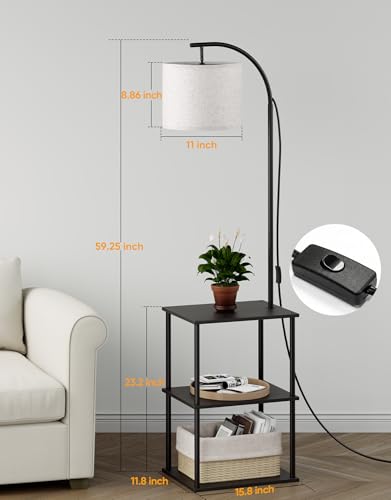 Floor Lamp with Table