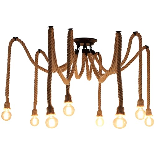 E27 Hemp Rope Pendant Light