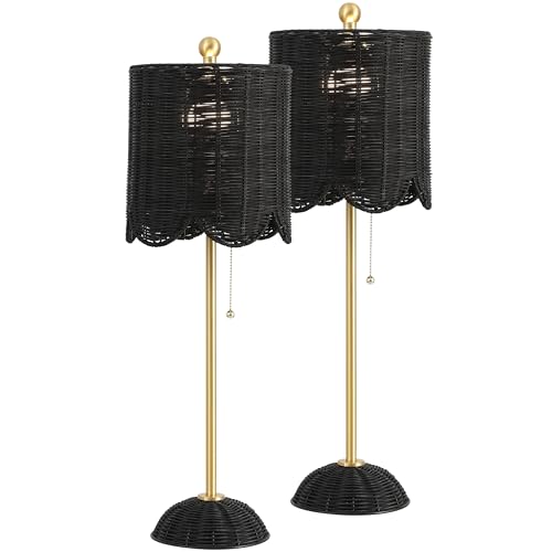 Celerie 27.5" Rattan Buffet Lamp (2 Count)
