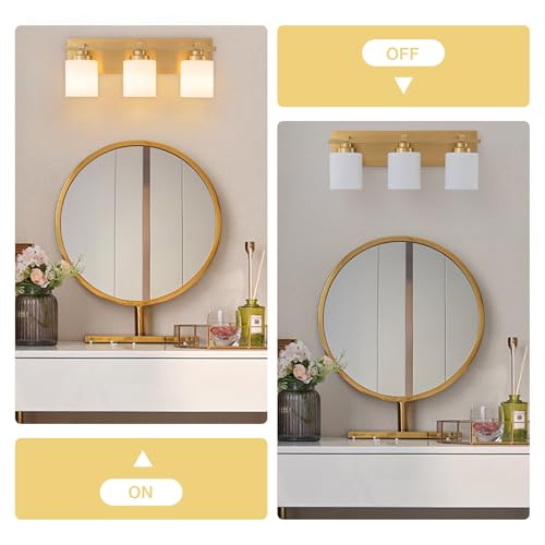 Modern Bathroom Light Fixtures Over Mirror (3 Count)