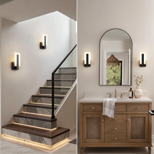 2 Pack Modern LED Wall Sconces (9.76 inch 3000K)
