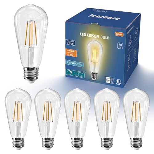 Edison Bulbs E26 LED Bulb 60 Watt Equivalent