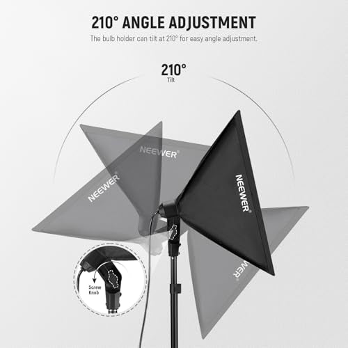 700W Equivalent Softbox Lighting Kit