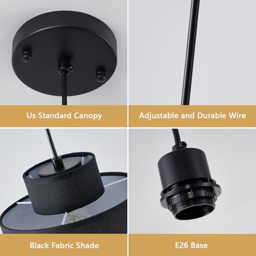 Modern Black Pendant Lights Kitchen Island
