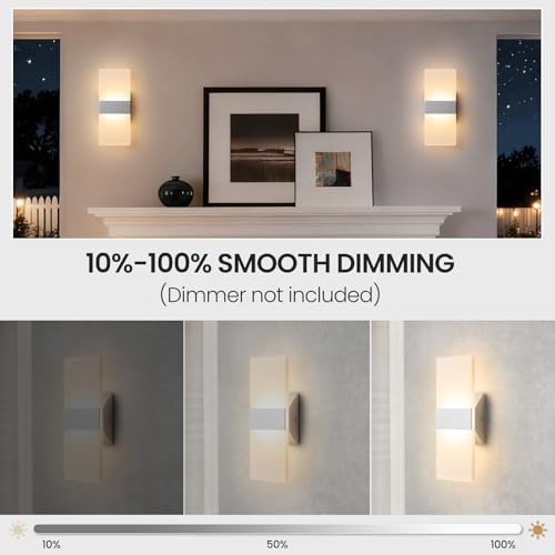 Modern LED Wall Sconces Set of Two (2 Count)