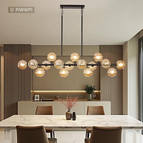 Large Linear Chandeliers for Dining Room Kitchen Island