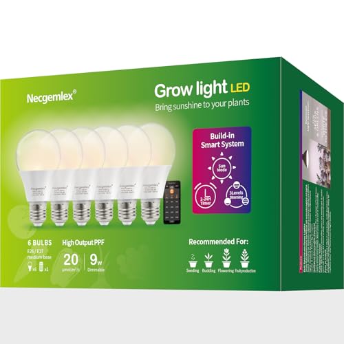 Smart Grow Light Bulbs for Indoor Plants (6 Count)