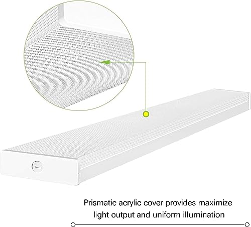 4 Pack 4FT LED Wraparound Light 40W 4 Foot LED Shop Lights for Garage (4 Count)