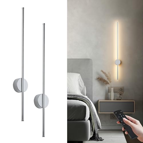 Battery Operated Modern Wall Sconce Set of Two