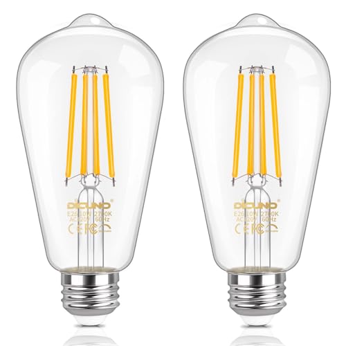 Dimmable Edison Bulbs 100W Equivalent (2 Count)