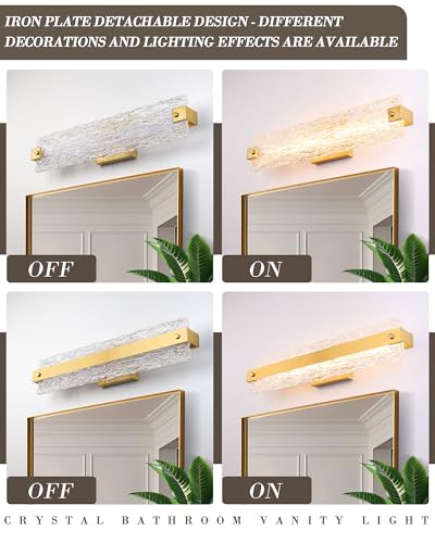 Modern LED Bathroom Vanity Light Fixture Over Mirror