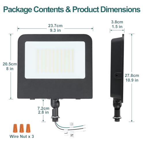 150W LED Flood Light with Knuckle Mount (4 Count)