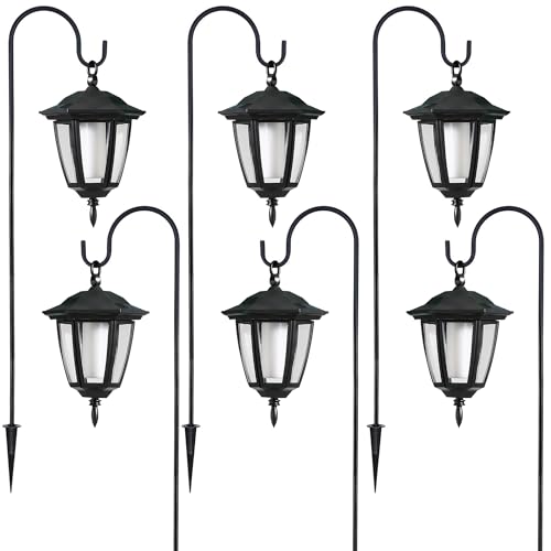 6 Pack Solar Flame Hanging Lights Outdoor (6 Count)