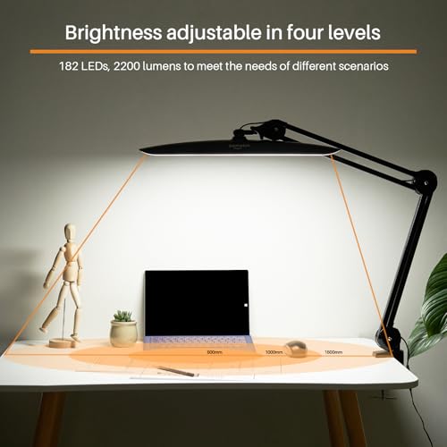 20 Inch LED Desk Lamp with Clamp
