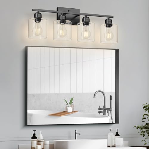 Modern 4 Light Bathroom Light Fixtures
