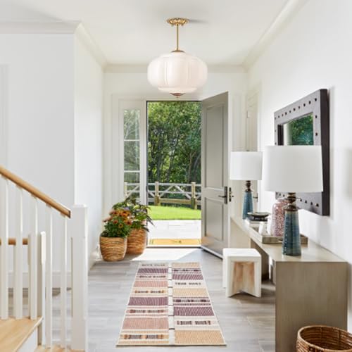 Vintage Milk Glass Ceiling Light