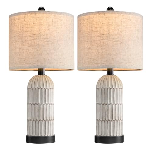 22.5" Bedside Table Lamps Set of 2 (2 Count)