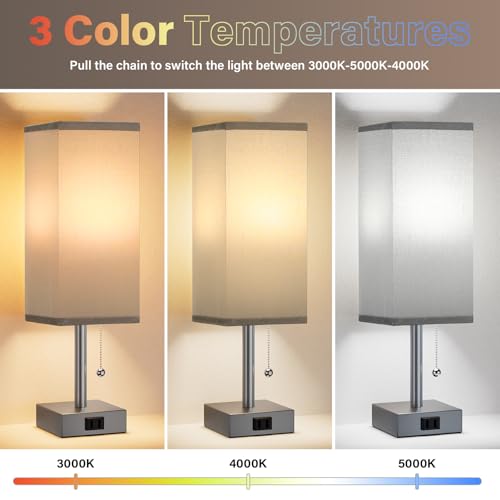 Bedside Lamp for Bedroom Set of 2 (2 Count)