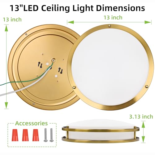13 inch Flush Mount LED Ceiling Light Fixture