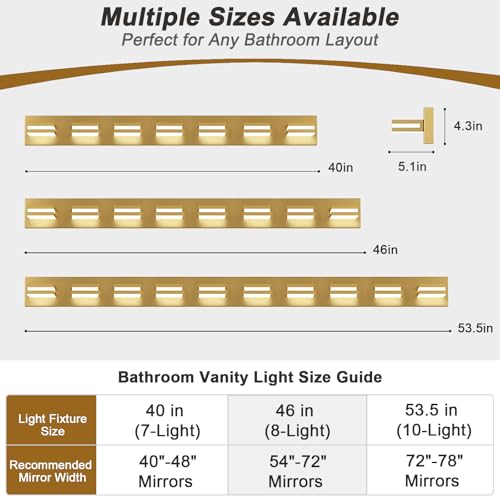 LED Modern Bathroom Lights Fixtures