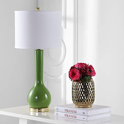 Lighting Collection Mae Long Neck Modern Contemporary Green Ceramic 31 (2 Count)
