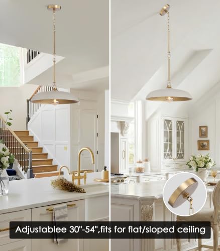 18'' Pendant Light Taupe Gold Dome E26 Dining Bedroom