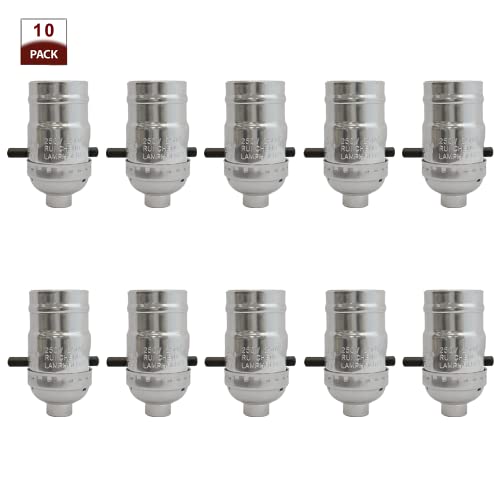 Push Through Lamp Socket for Incandescent or LED Bulbs