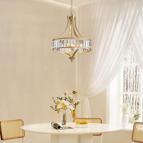 Modern Gold Crystal Chandeliers for Dining Room Pendant 4